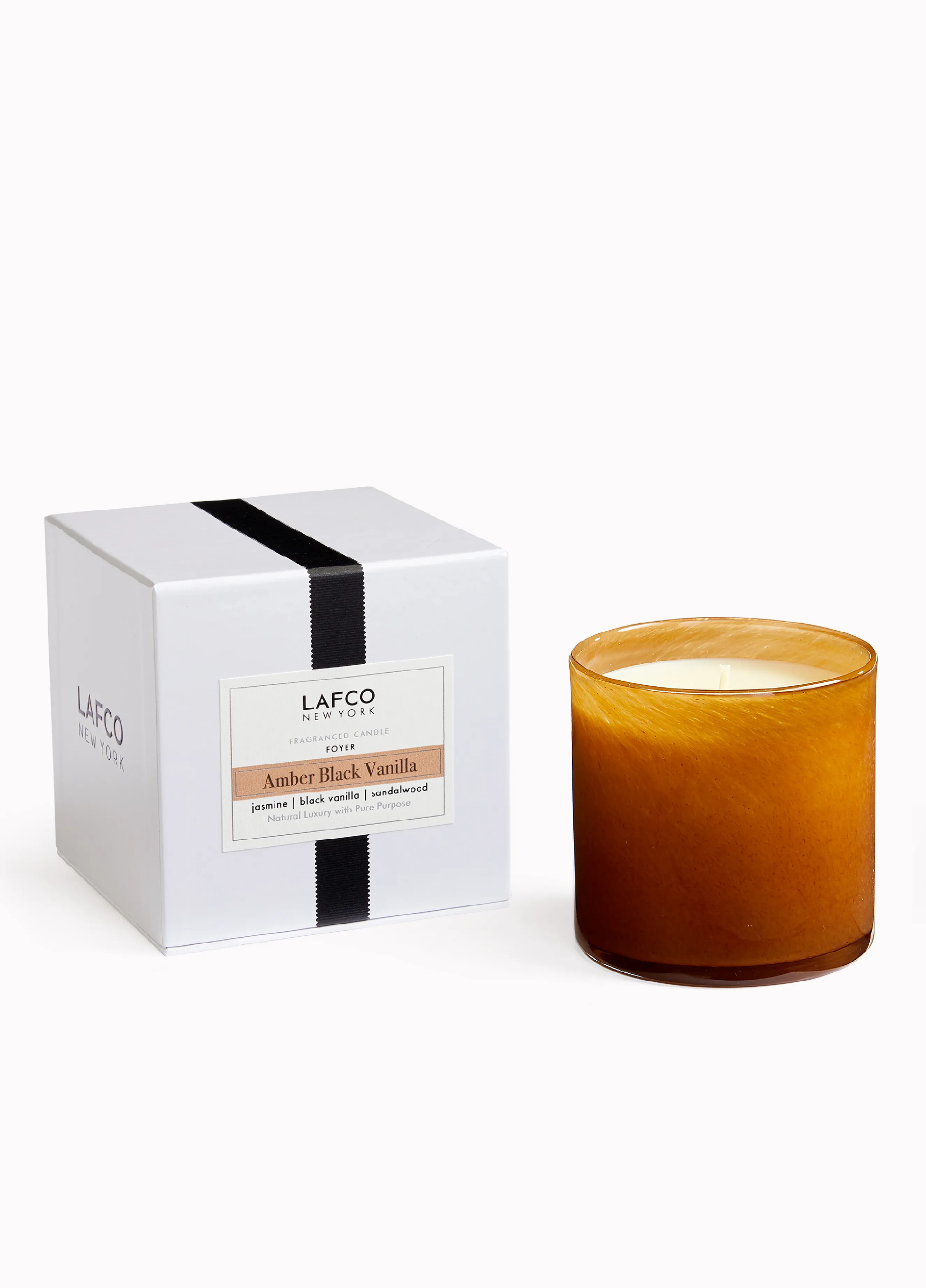 Amber Black Vanilla Signature Candle | LAFCO New York